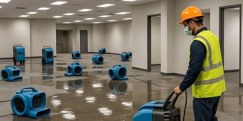 Water damage restoration for commercial spaces in Mickleham